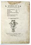 LACTANTIUS, LUCIUS CAECILIUS FIRMIANUS. Divinarum institutionum libri VII [and other texts].  1532